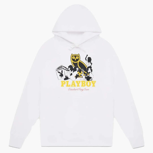 Ovo Playboy Pin-Up Hoodie White