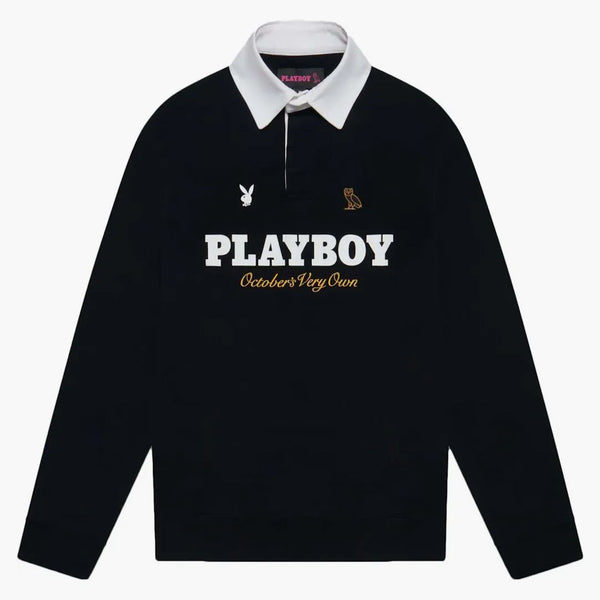 Ovo Playboy Rugby Polo Black
