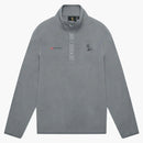 Ovo Polartec Thermal Pro Microfleece Mock Neck Light Grey