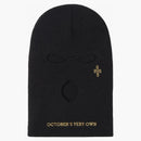 Ovo pom pom balaclava mask black