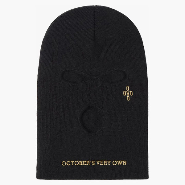 Ovo pom pom balaclava maska ​​černá