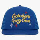 Ovo Pom Pom Trucker Hat Royal Blue