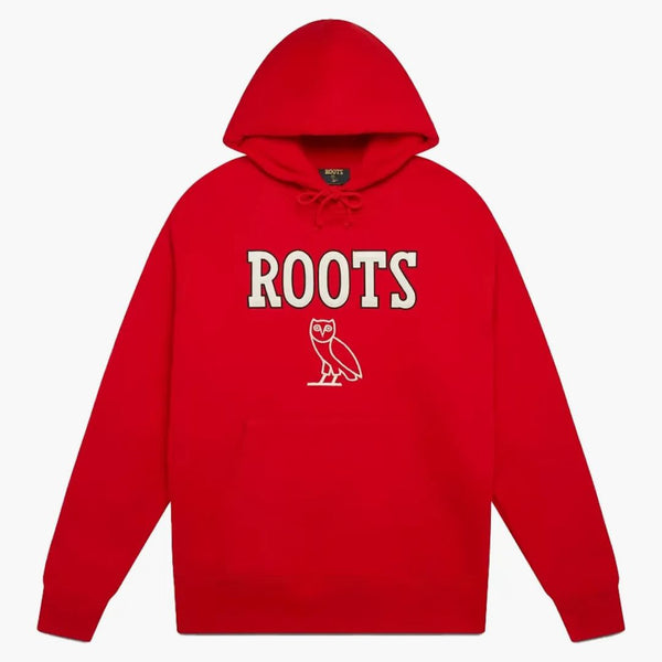 Ovo Roots Athletics Owl Hoodie Red