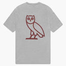 Camiseta de guión de patrimonio de Ovo Roots Heather Gray