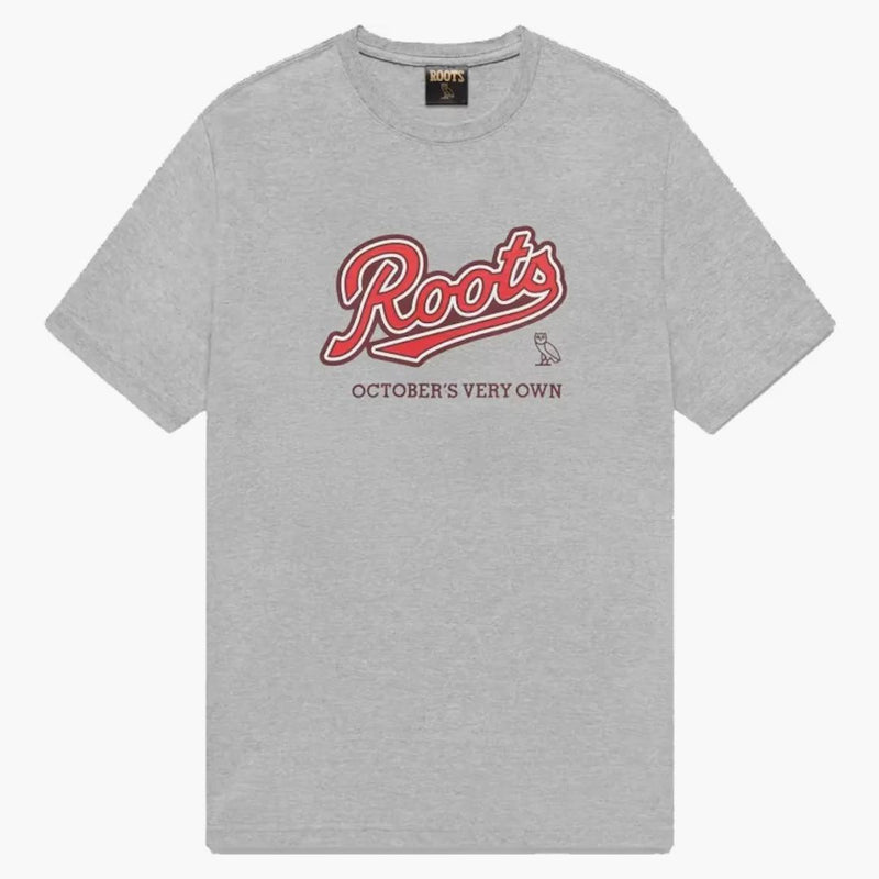 Ovo Roots Heritage Script T-shirt Heather Gray