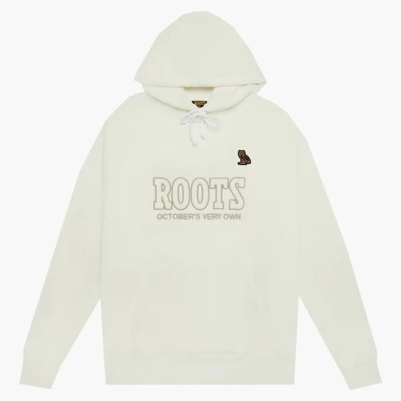 Ovo roots owl patch hoodie cream