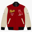 Ovo Roots Varsity Jacket Red
