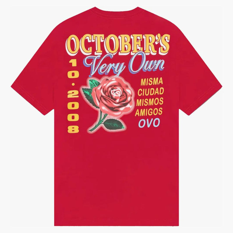 Ovo Rose T-shirt red
