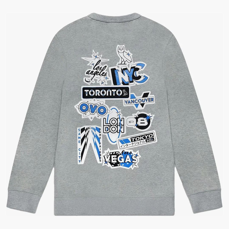 Ovo Speedway Crewneck Gray