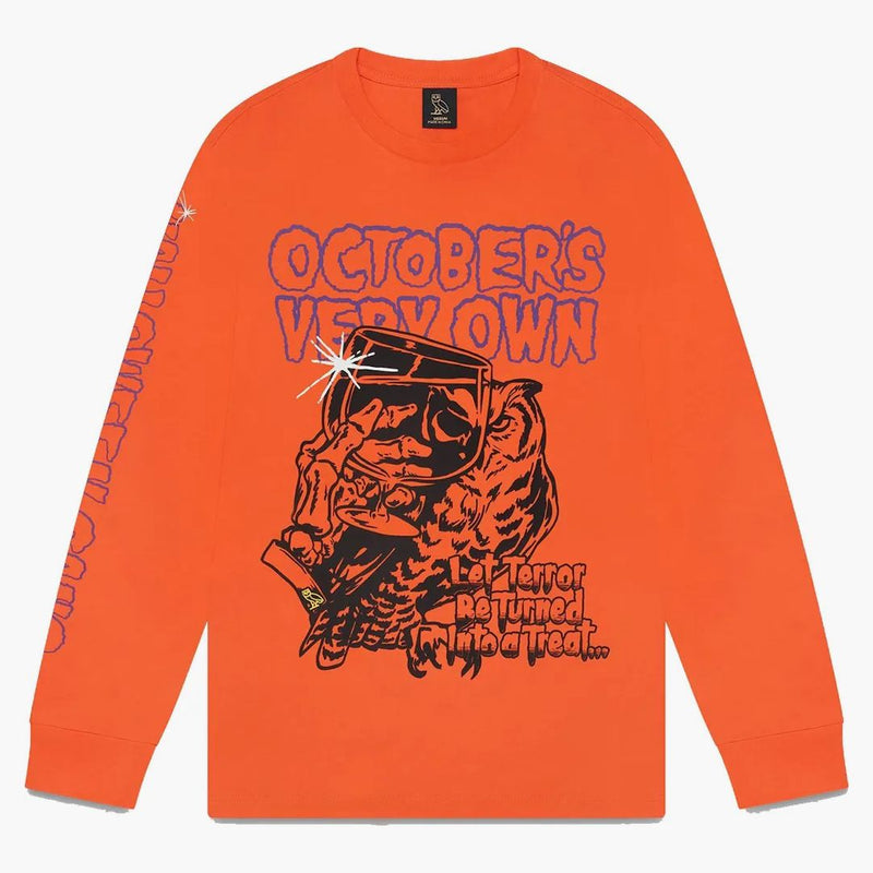 Camiseta OVO Terror Longsleeve Naranja