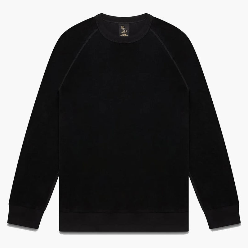 Ovo Terry Cloth Crewneck Black