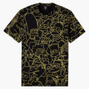 Ovo The Simpsons All Over Print T-shirt Black/yellow