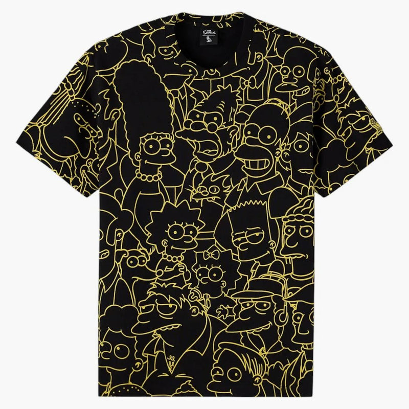 Ovo the Simpsons All Over Print T-Shirt Black/Yellow