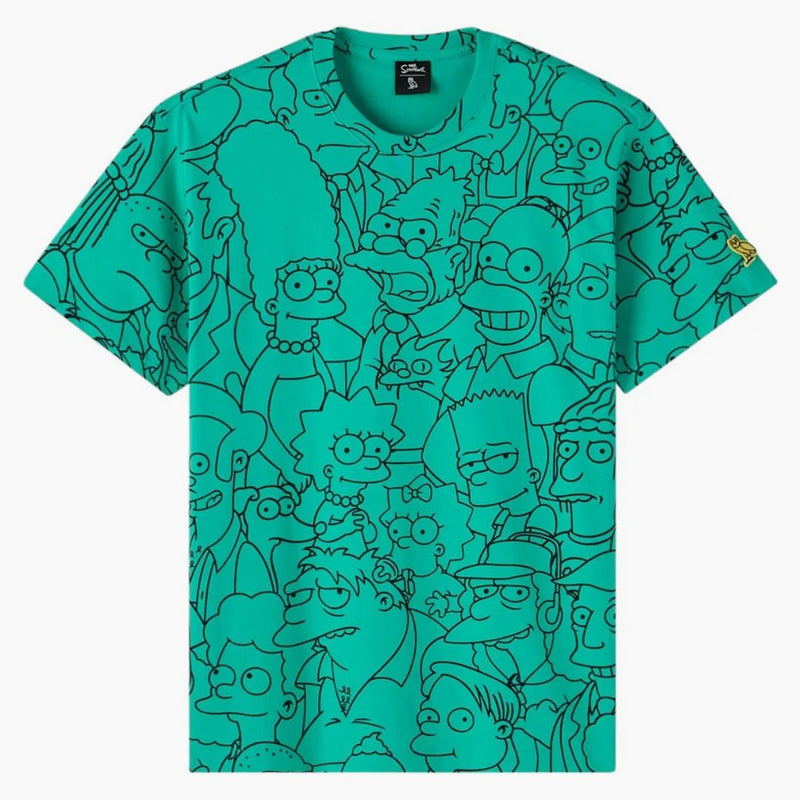 OVO the Simpsons All Over Impresión de camiseta TEAL/NEGRO