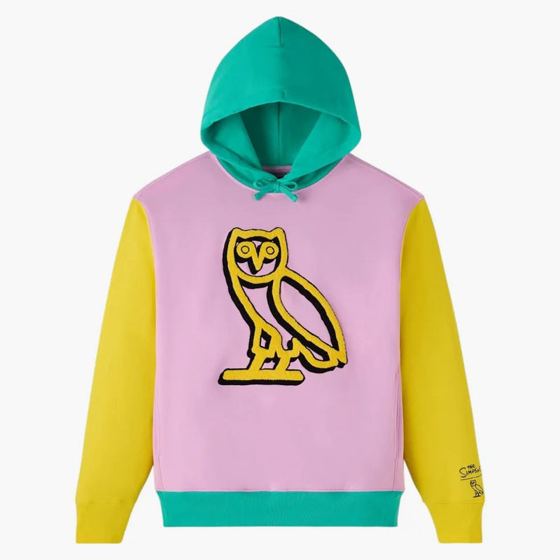 Ovo the Simpsons Krusty the Clown Hoodie Pink/Yellow