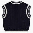 Ovo u di T Womens Cable Knit Sweater gilet Navy