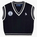 Ovo u di T Womens Cable Knit Sweater gilet Navy