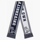 Ovo u of t wool scarf navy/cream