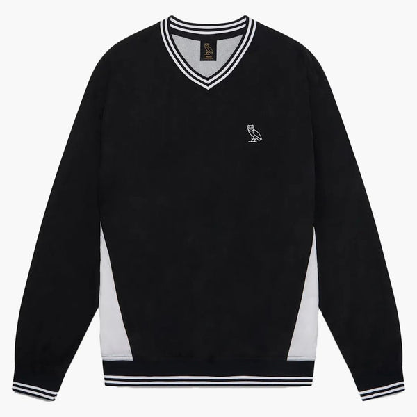 Ovo V-Neck sweater windbreaker black