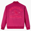 Ovo Valentine's Collegiate Varsity Jacket Fuchsia
