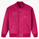 Ovo Valentine's Collegiate Varsity Jacket Fuchsia