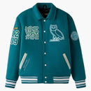 Ovo X Cambridge Campus Varsity Jacket Blue
