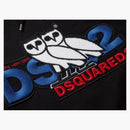 Ovo x dsquared chenille hoodie black
