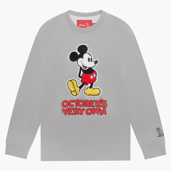 Ovo X Disney Classic Mickey Crewneck Heather Gray