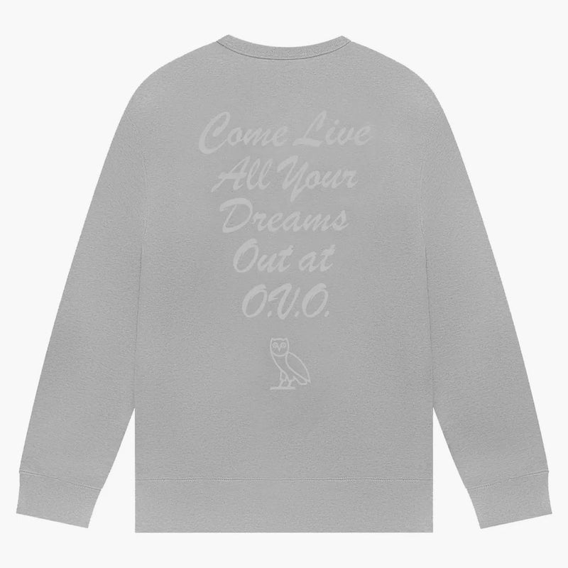 Ovo X Disney Dream Team Crewneck Heather Grey