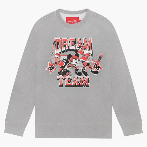 Ovo X Disney Dream Team Crewneck Heather Gray