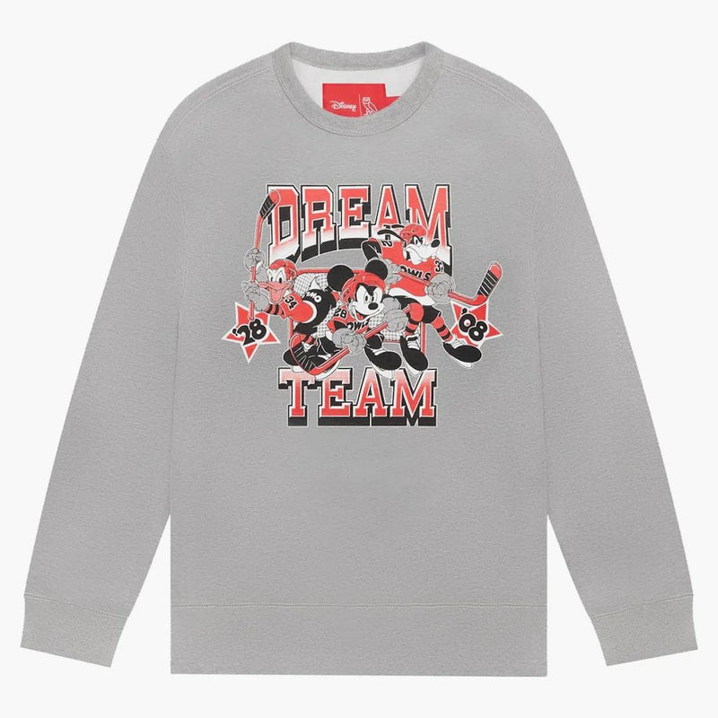 Ovo X Disney Dream Team Crewneck Heather Grey