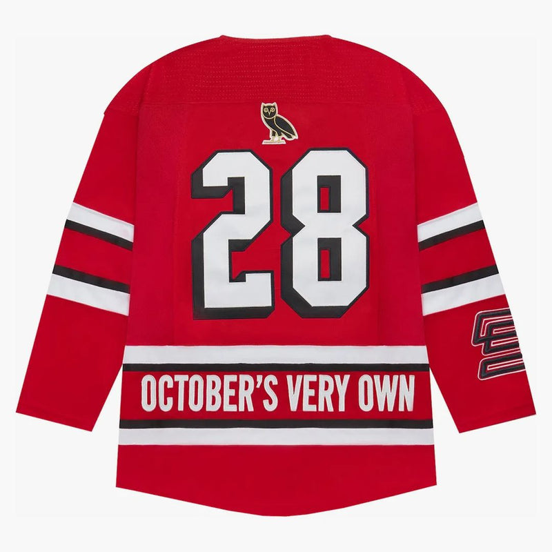 OVO X Disney „Owls” Jersey Red Red