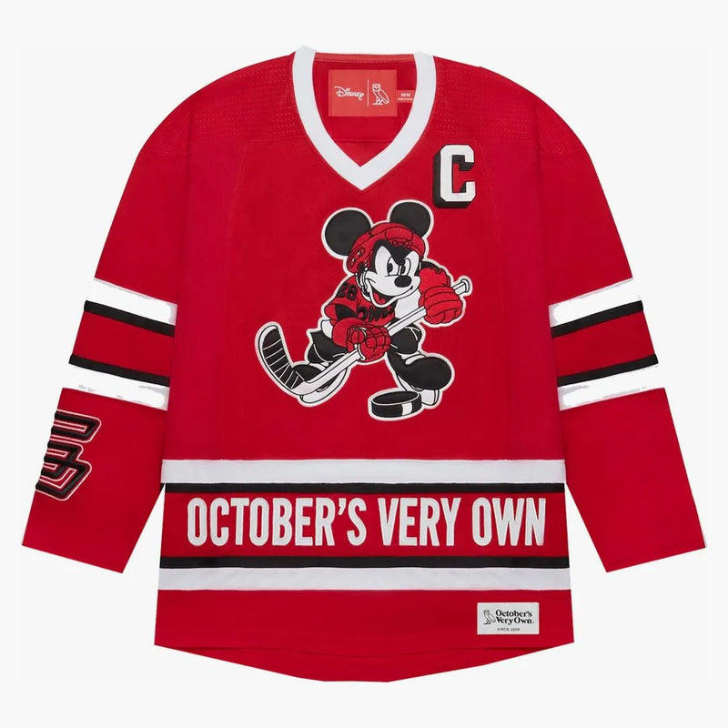 OVO X Disney „Owls” Jersey Red Red