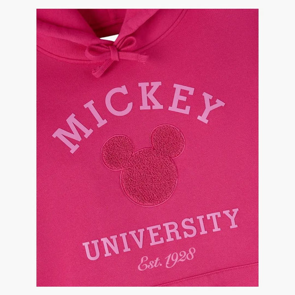 Ovo X Disney Valentine's Collegiate con cappuccio Fucsia