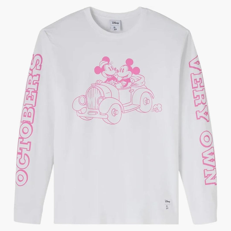 Ovo X Disney Valentine's Long Sleeve T-Shirt White