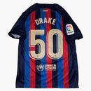 Ovo X FC Barcelona Friends & Family Exclusive Drake Jersey Blue