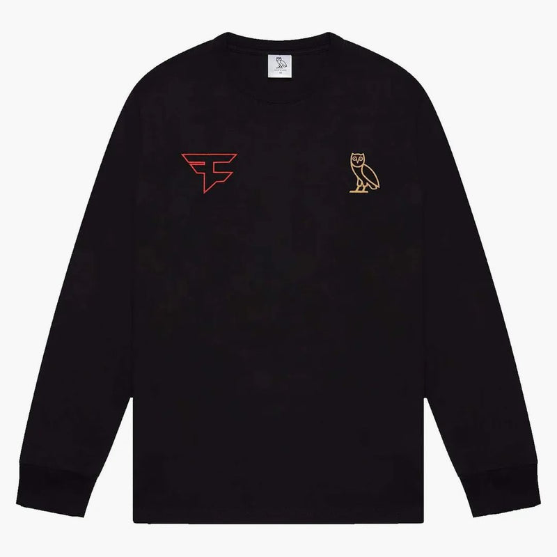 Ovo x öde klan nya idrottare långsleeve t-shirt svart
