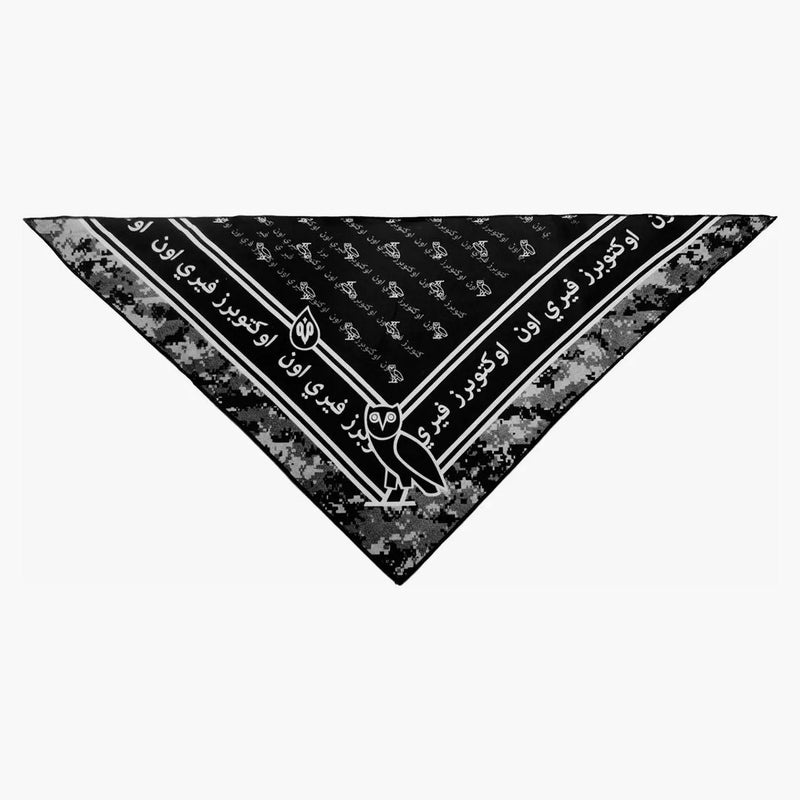 Ovo x flandana monogram pañero negro