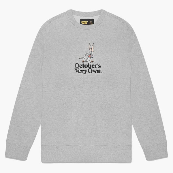Ovo X Looney Tunes Bugs Bunny Crewneck Heather Gray