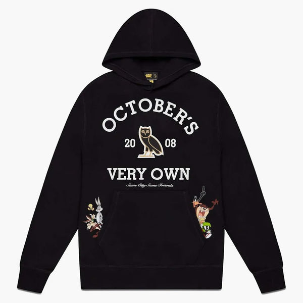 Ovo X Looney Tunes Collegiate Hoodie Black
