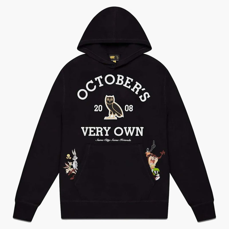 Ovo X Looney Tunes Collegiate Hoodie Black