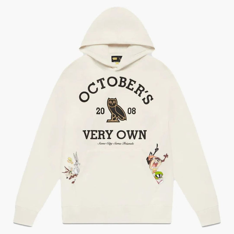 Ovo X Looney Tunes Collegiate Hoodie Cream
