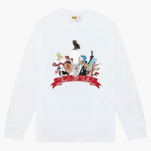 Ovo x looney tunes longsleeve t-shirt vit