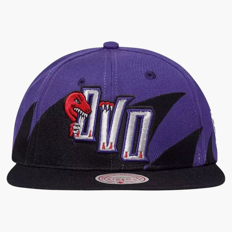 Ovo X Mitchell & Ness Toronto Raptors ’95 Draft Day Snapback has Black/Purple