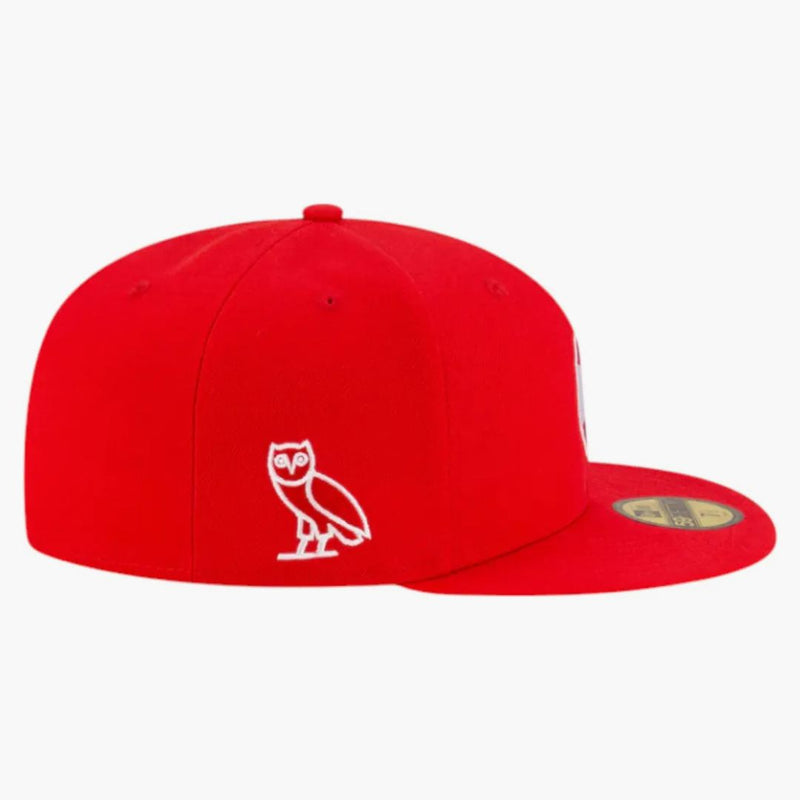Ovo X NBA Atlanta Hawks 59fifty Fitted Has Red/White/Black