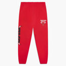 Ovo X NBA Bulls Fleece Pant Red