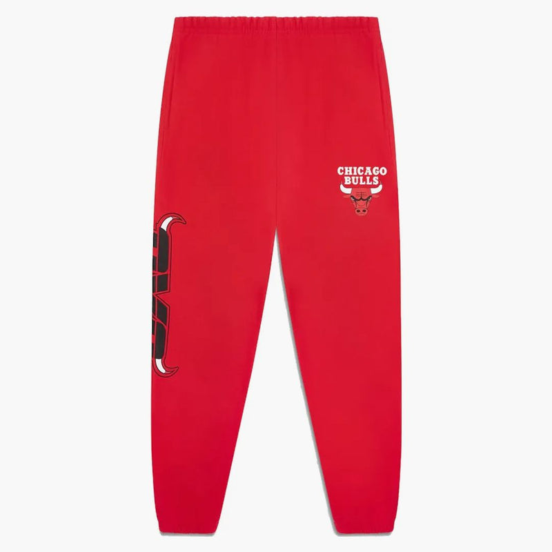Ovo X NBA Bulls Fleece Pant Red