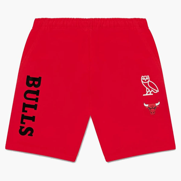 Ovo X NBA Bulls Sweatshort Red