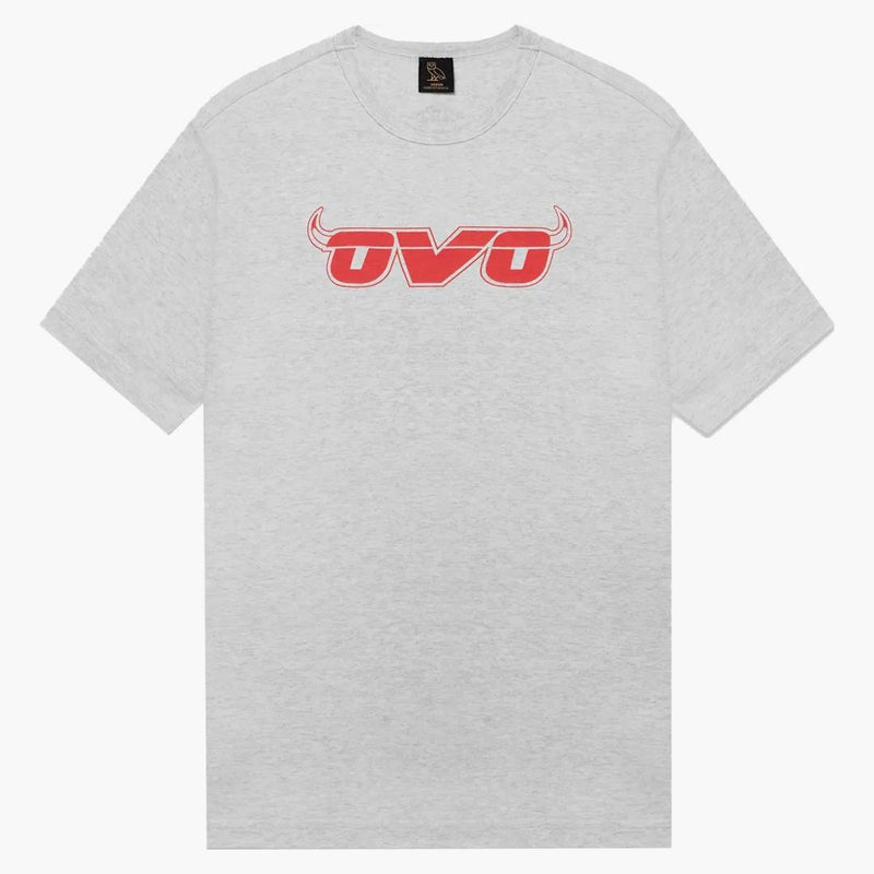 Ovo X NBA Bulls T-shirt Heather Gray