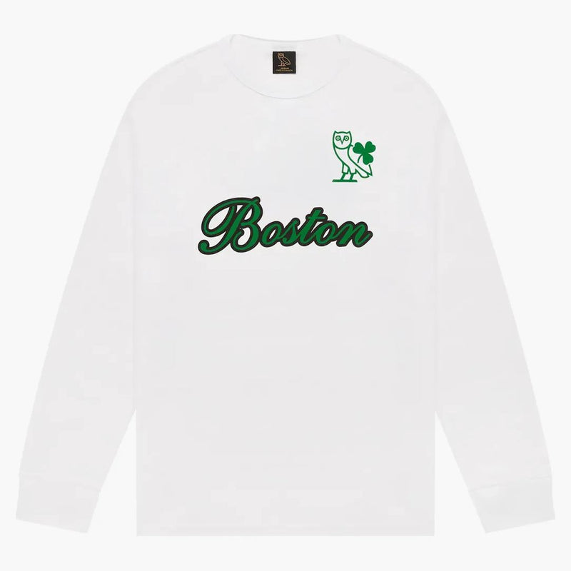 OVO X NBA CELTICS L/S Camiseta blanca